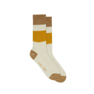 YMC Sport Calcetines Deportivos de Algodón - Crudo / Arena