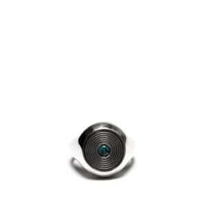 Arce Co. JEWELLERY Anillo Saturno - Plata / Turquesa