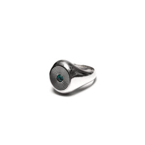 Arce Co. JEWELLERY Anillo Saturno - Plata / Turquesa