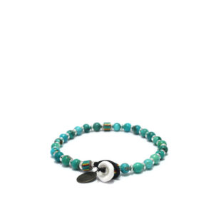 MIKIA Pulsera Piedra 5mm - Turquesa