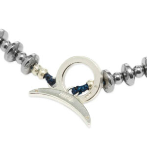 MIKIA Pulsera Piedra Redondeada - Hematites