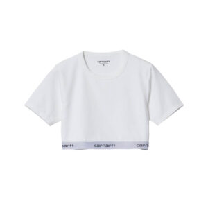 CARHARTT WIP Wmns Script Crop Top - Blanco