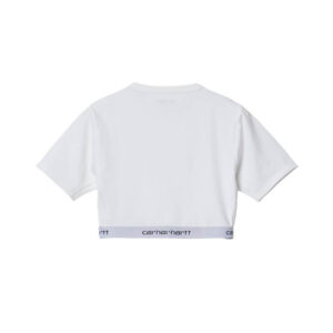 CARHARTT WIP Wmns Script Crop Top - Blanco