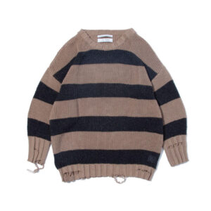 F/CE. Border Crash Knit - Beige