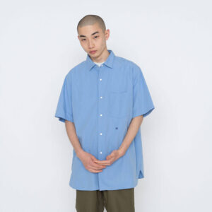 NANAMICA Regular Collar Wind Shirt - Sax