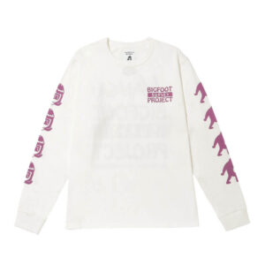 Camiseta LS NANGA TACOMA FUJI RECORDS Bigfoot Survey Project - Blanca