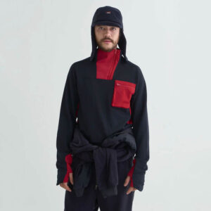 NANGA Chaqueta Polartec PowerGrid Level3 - Negra / Roja