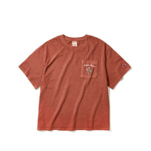 CHAMPION x ANGELO BAQUE Vintage Dye Pocket Tee - Castaño Rojo