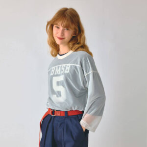 Camiseta BEAMS BOY Sheer Football LS Tee