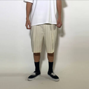 Pantalón Corto WACKO MARIA Doble Plisado (Tipo-12) - Blanco