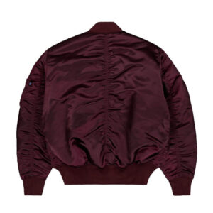 ALPHA INDUSTRIES UV MA-1 Base Flight Bomber Jacket - Dark Cherry